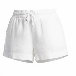 Athleta Cabo White Linen Shorts Relaxed Fit Size 20 EUC Summer Casual